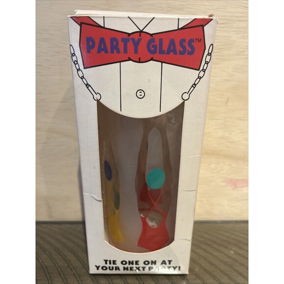 White Elephant Vintage Party Glass Hands Free Drinking Kitsch Gag Gift 70s - Picture 1 of 4
